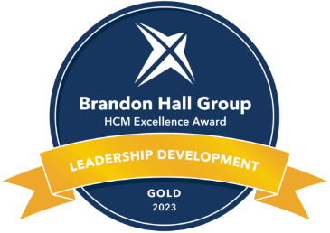 Brandon Hall Group HCM Excellence Award Leadership Development. Gold 2023.